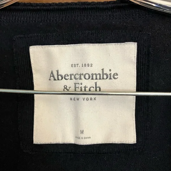 Abercrombie cardigan with flounce on button panel, Navy, Medium - Picture 3 of 4